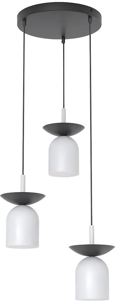 Emibig Ego lámpara colgante 3x10 W negro 1611/3PREM
