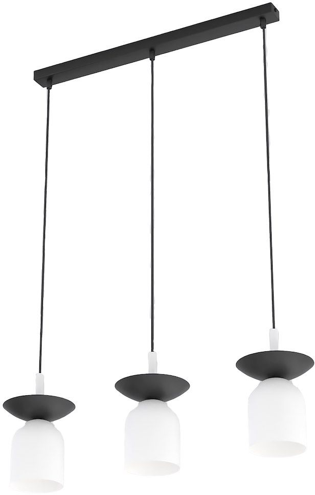 Emibig Ego lámpara colgante 3x10 W blanco-negro 1613/3