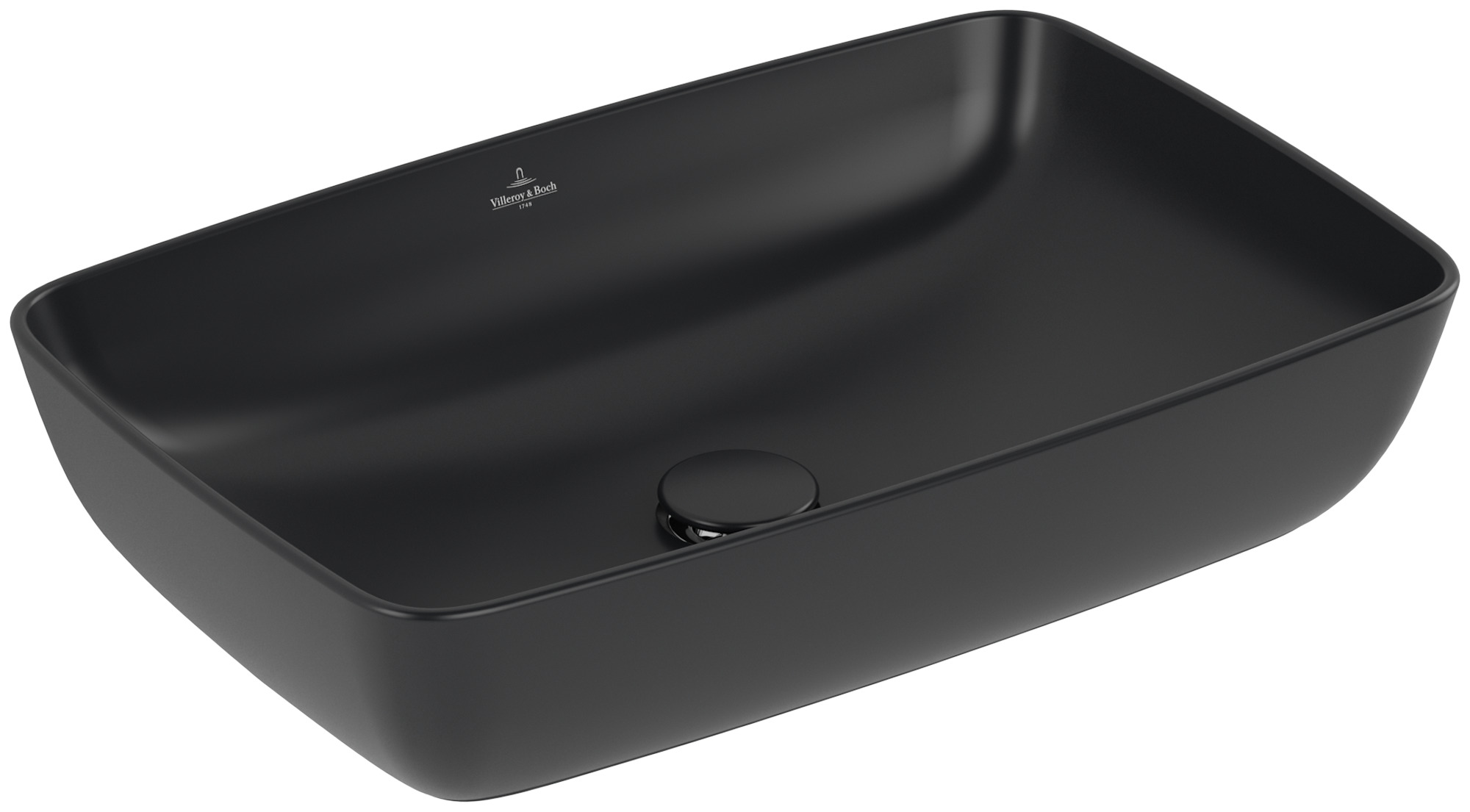 Villeroy & Boch Artis lavabo 58x38.5 cm rectangular sobre encimera negro mate 417258R7