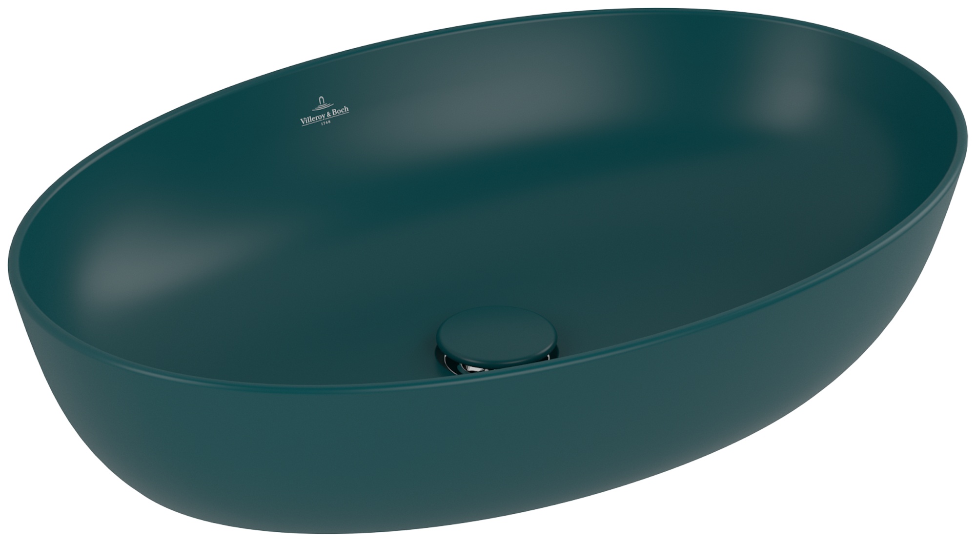 Villeroy & Boch Artis lavabo 61x41 cm oval sobre encimera verde 419861TE