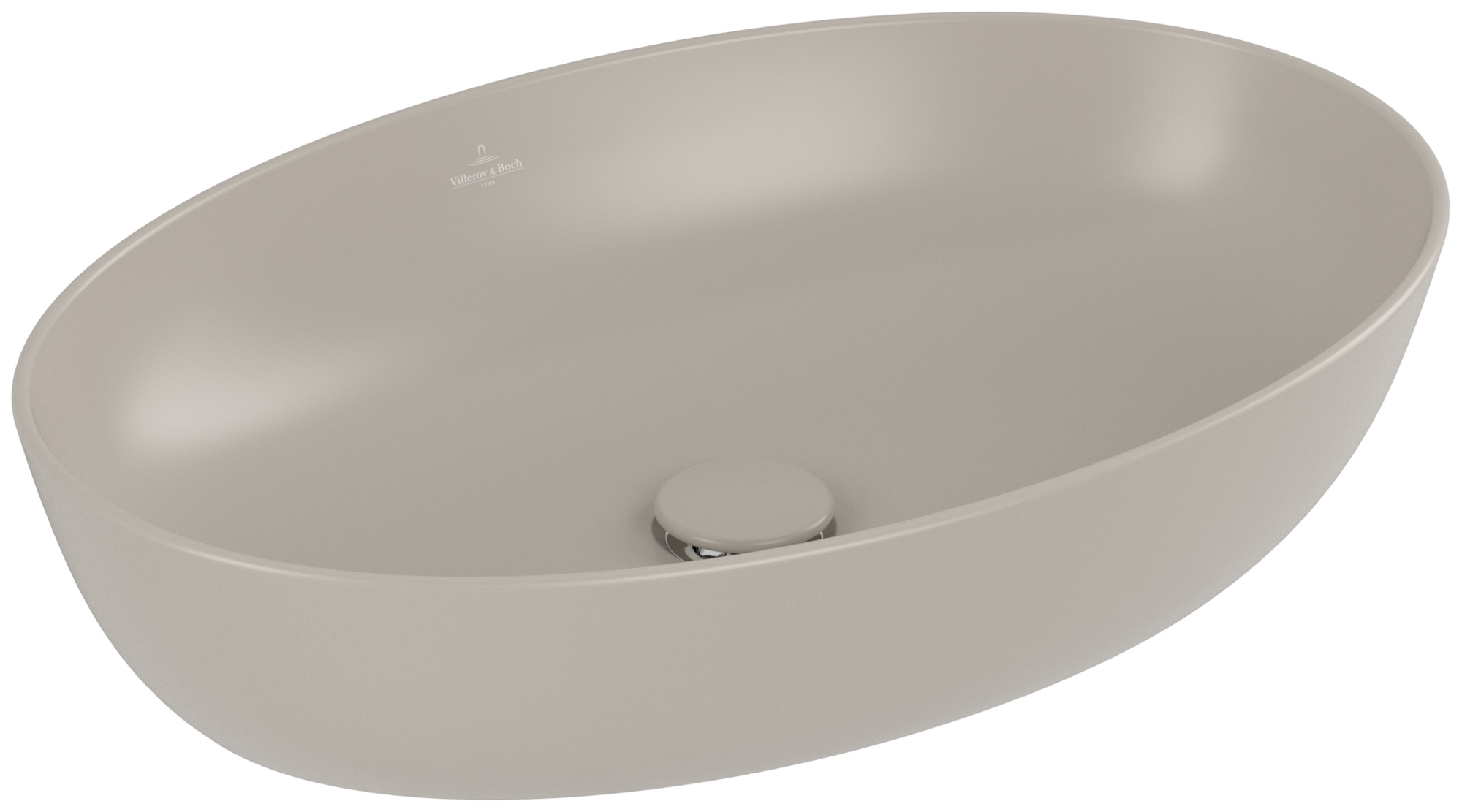 Villeroy & Boch Artis lavabo 61x41 cm oval sobre encimera marrón/beige 419861AM