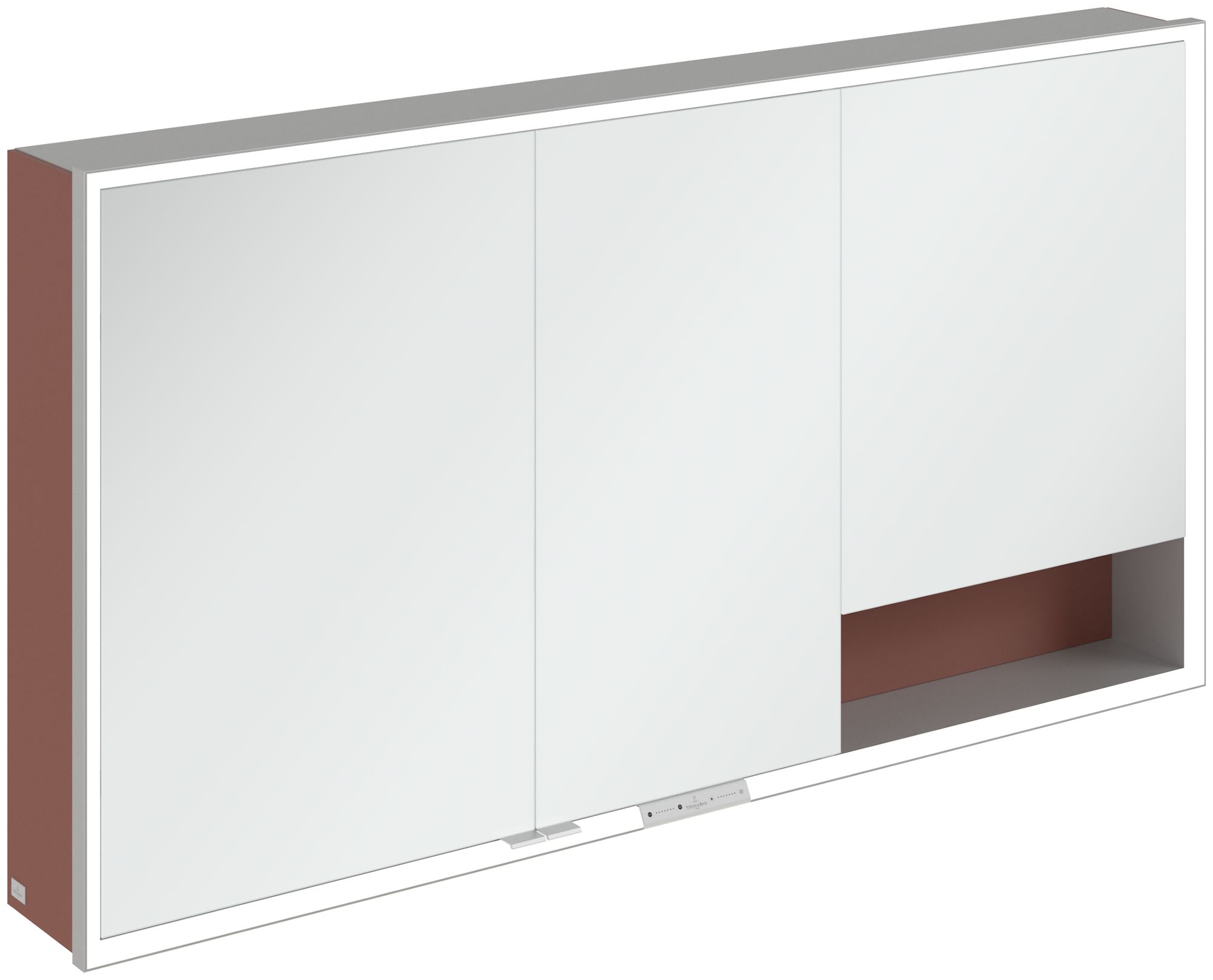 Villeroy & Boch My View+ armario 140x16.8x75 cm con espejo rojo A48114AH