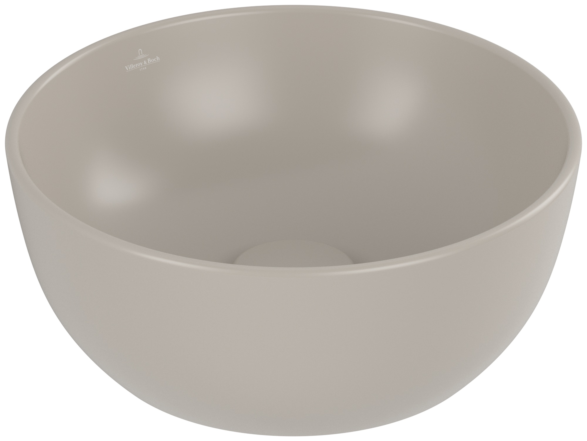 Villeroy & Boch Artis lavabo 32.5x32.5 cm circular sobre encimera marrón/beige 438932AM