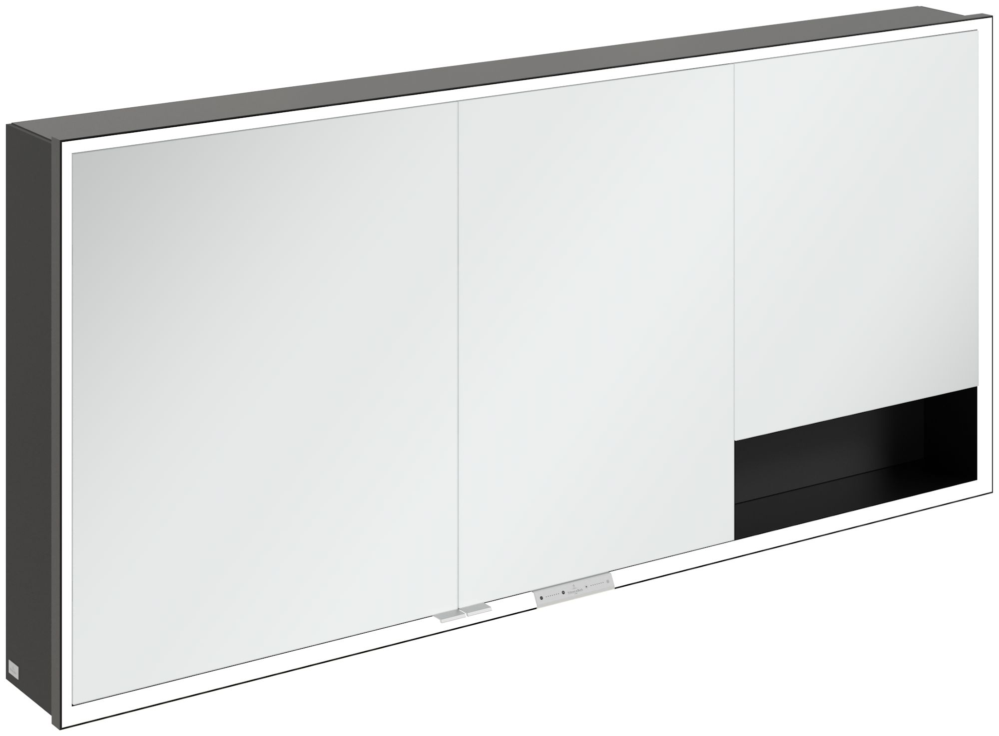 Villeroy & Boch My View+ armario 160x16.8x75 cm con espejo negro B48116VL