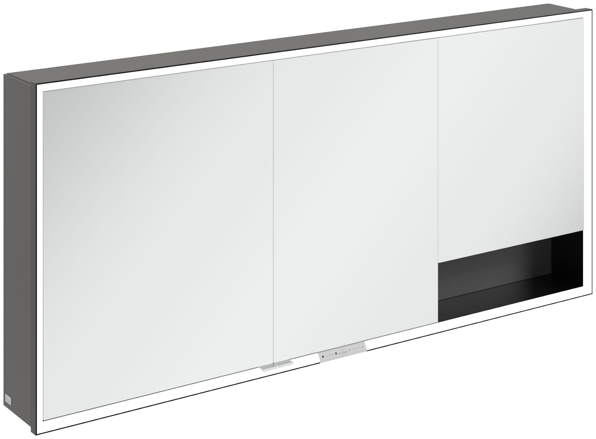 Villeroy & Boch My View+ armario 160x16.8x75 cm con espejo negro-grafito B48116VR