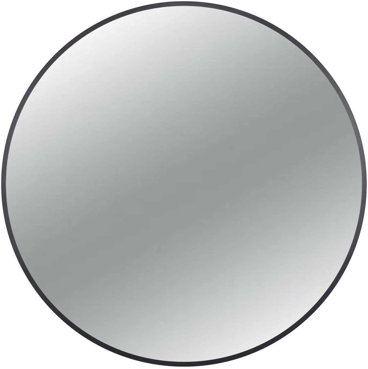 Balneo Corina espejo 60x60 cm circular negro L0101010503-1
