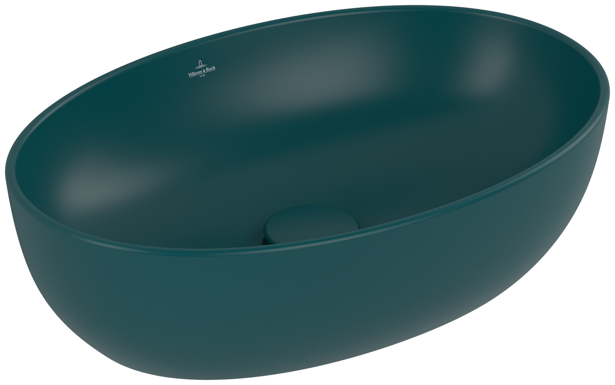 Villeroy & Boch Artis lavabo 48x32.5 cm oval sobre encimera verde mate 438848TE