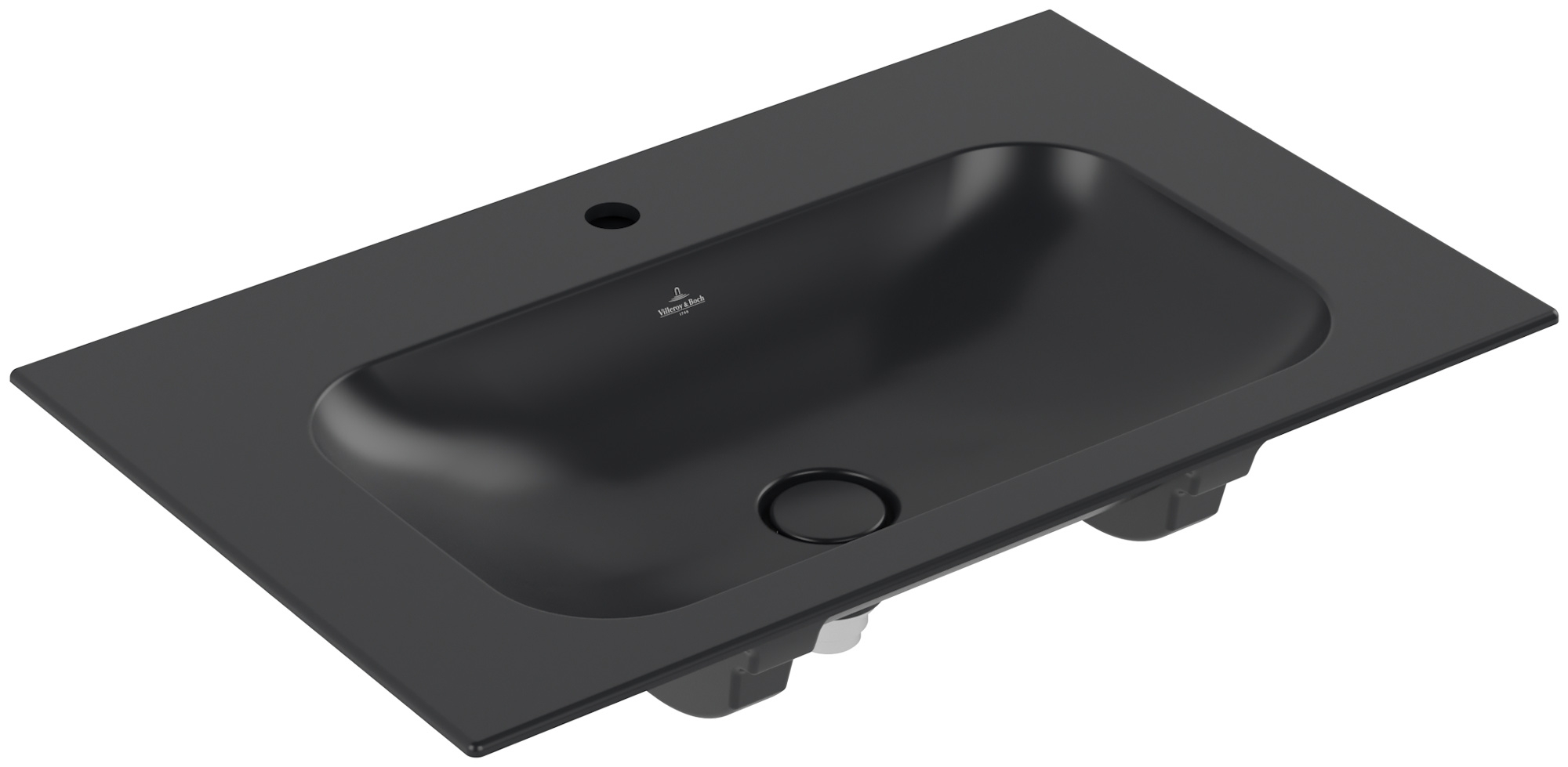 Villeroy & Boch Finion lavabo 80x50 cm rectangular para mueble negro 416484R7