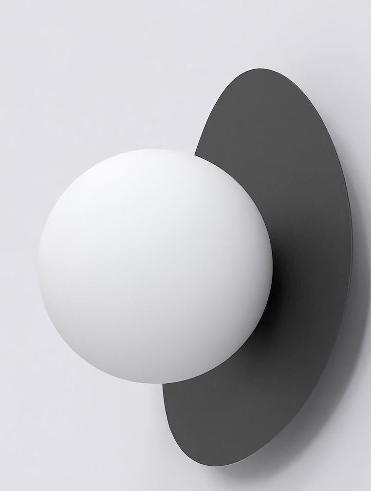 Emibig Ovo lámpara de pared 1x8 W negro 1527/K1