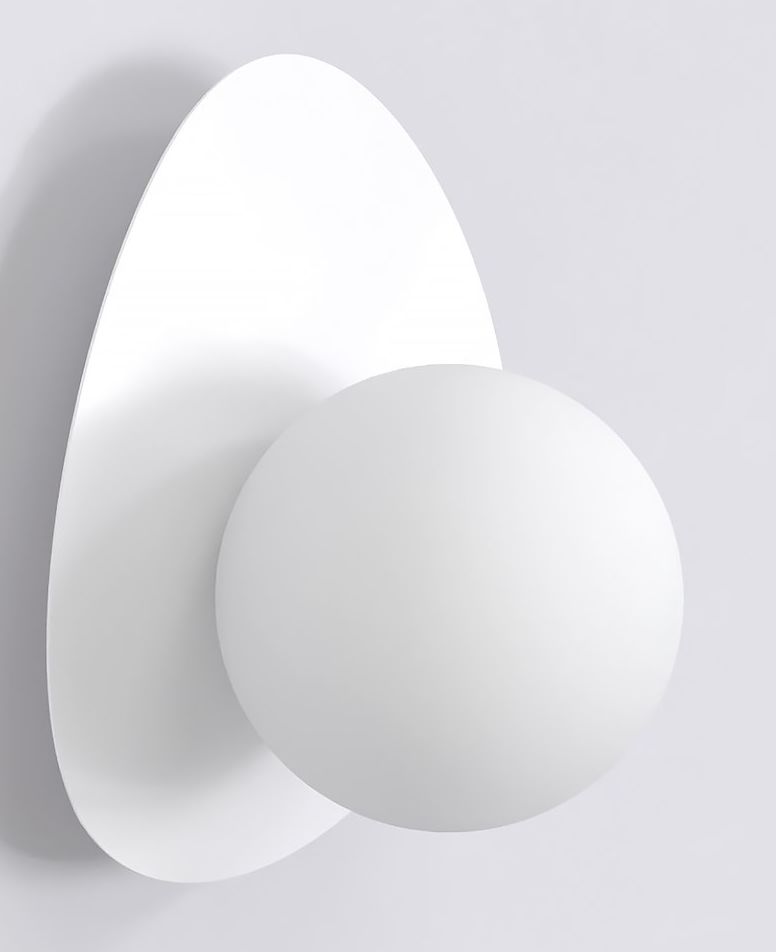 Emibig Ovo lámpara de pared 1x8 W blanco 1528/K1