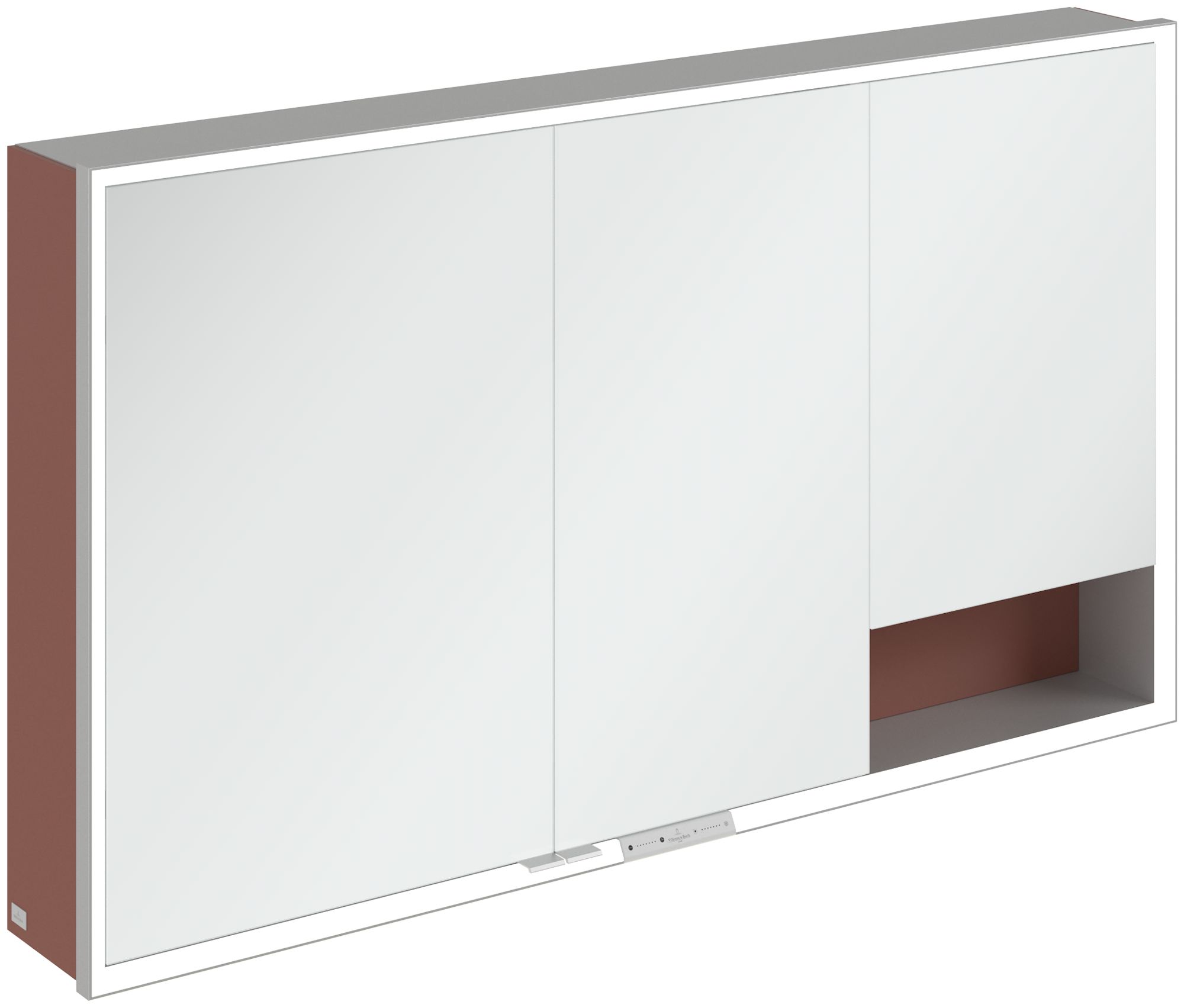 Villeroy & Boch My View+ armario 130x16.8x75 cm con espejo rojo A48113AH