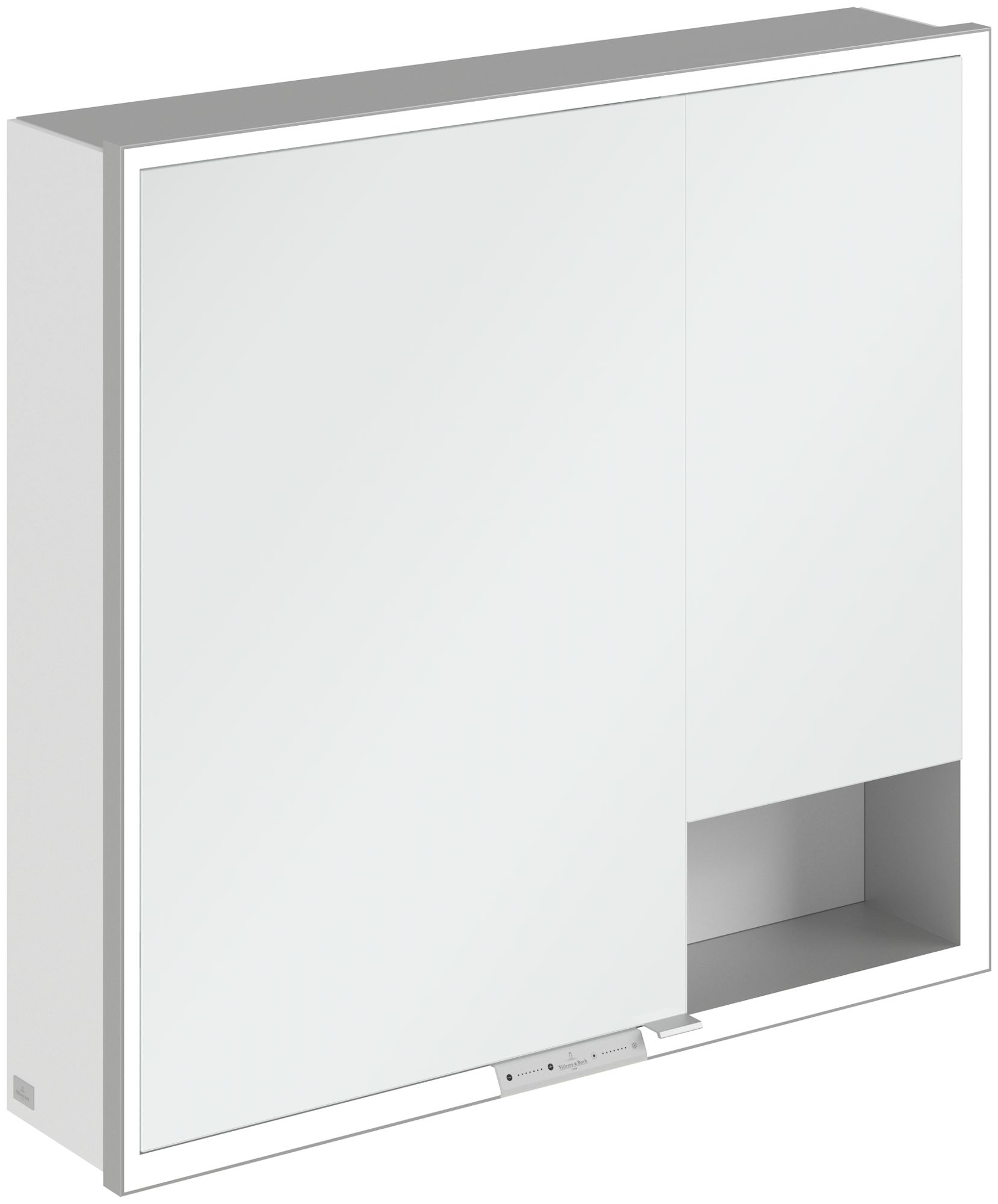 Villeroy & Boch My View+ armario 80x16.8x75 cm con espejo blanco A48180VF