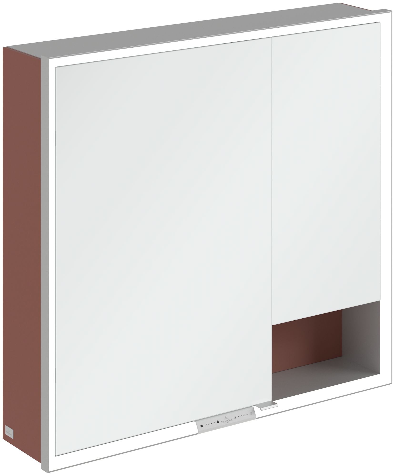 Villeroy & Boch My View+ armario 80x16.8x75 cm con espejo rojo A48180AH