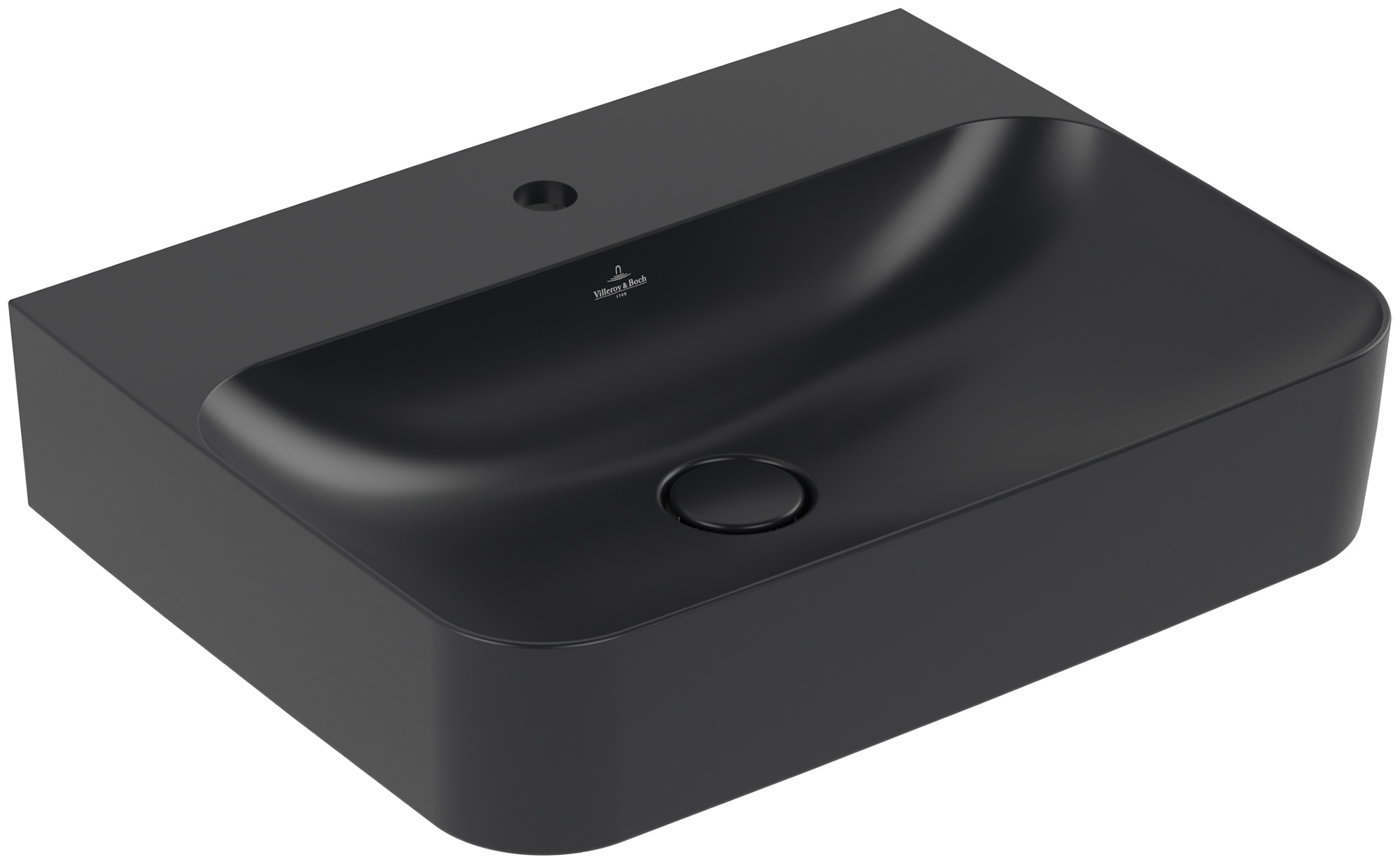 Villeroy & Boch Finion lavabo 60x47 cm rectangular clásico negro 416864R7