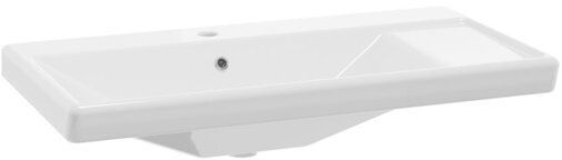 Defra Bonito lavabo 81x42.3 cm rectangular para mueble blanco brillante 1074