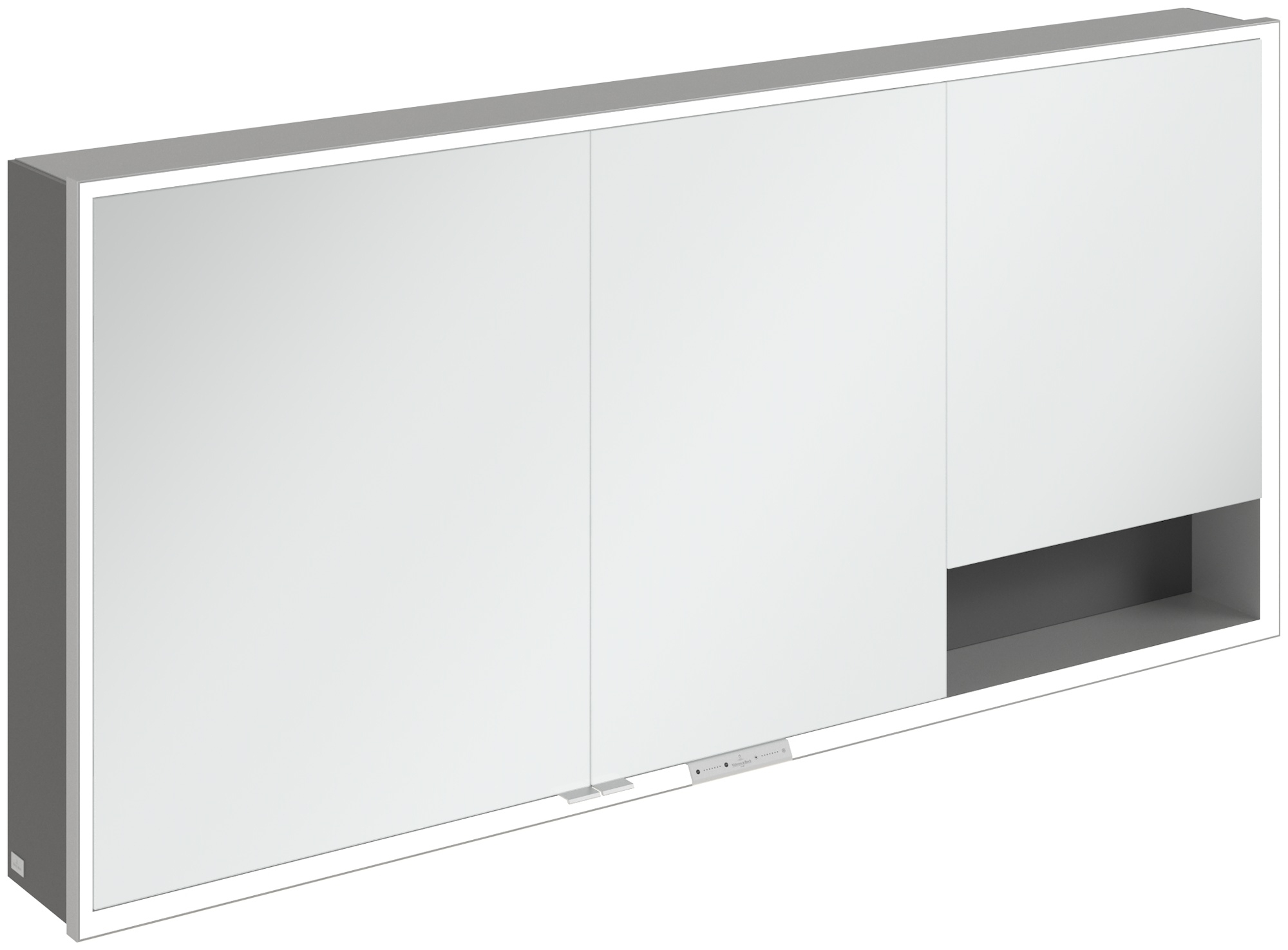 Villeroy & Boch My View+ armario 160x16.8x75 cm con espejo grafito A48116VR