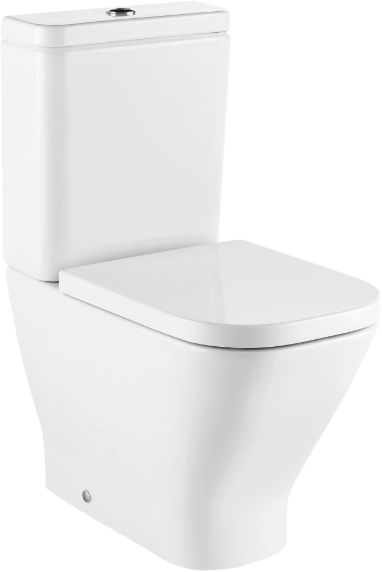 Roca Square taza de inodoro compacto blanco A34273A000