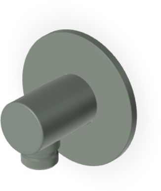 Zucchetti Pan S codo de conexión a pared || Z93917.V7