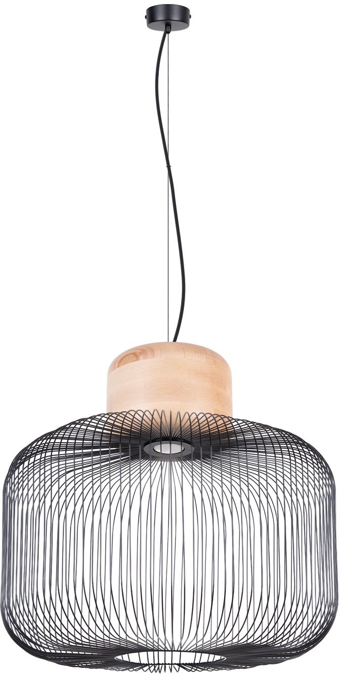 Sollux Lighting Gabbia lámpara colgante 1x16 W negro SL.1848
