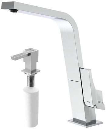 Conjunto grifo de cocina Teka Icon 339150200, dispensador de líquidos Teka Zenit 115890012