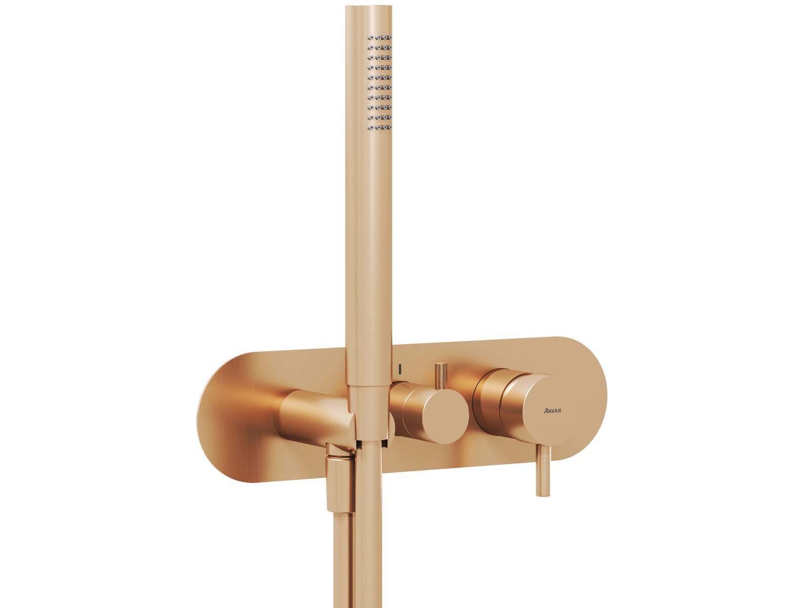 Ravak Espirit grifo de bañera y ducha empotrado oro X070356