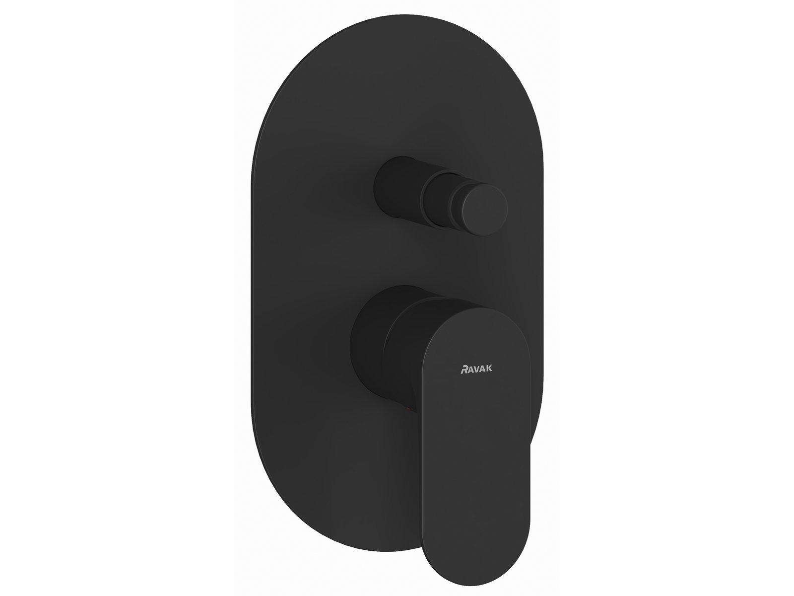 Ravak Eleganta grifo de bañera y ducha empotrado negro X070298