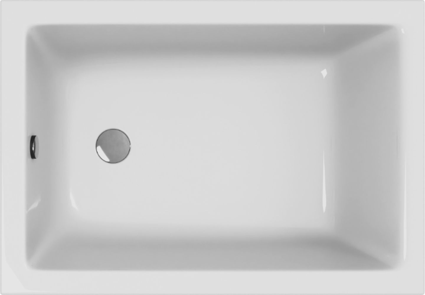 Excellent Marella bañera rectangular 100x70 cm blanco WAEX.MAE.100.070.WH