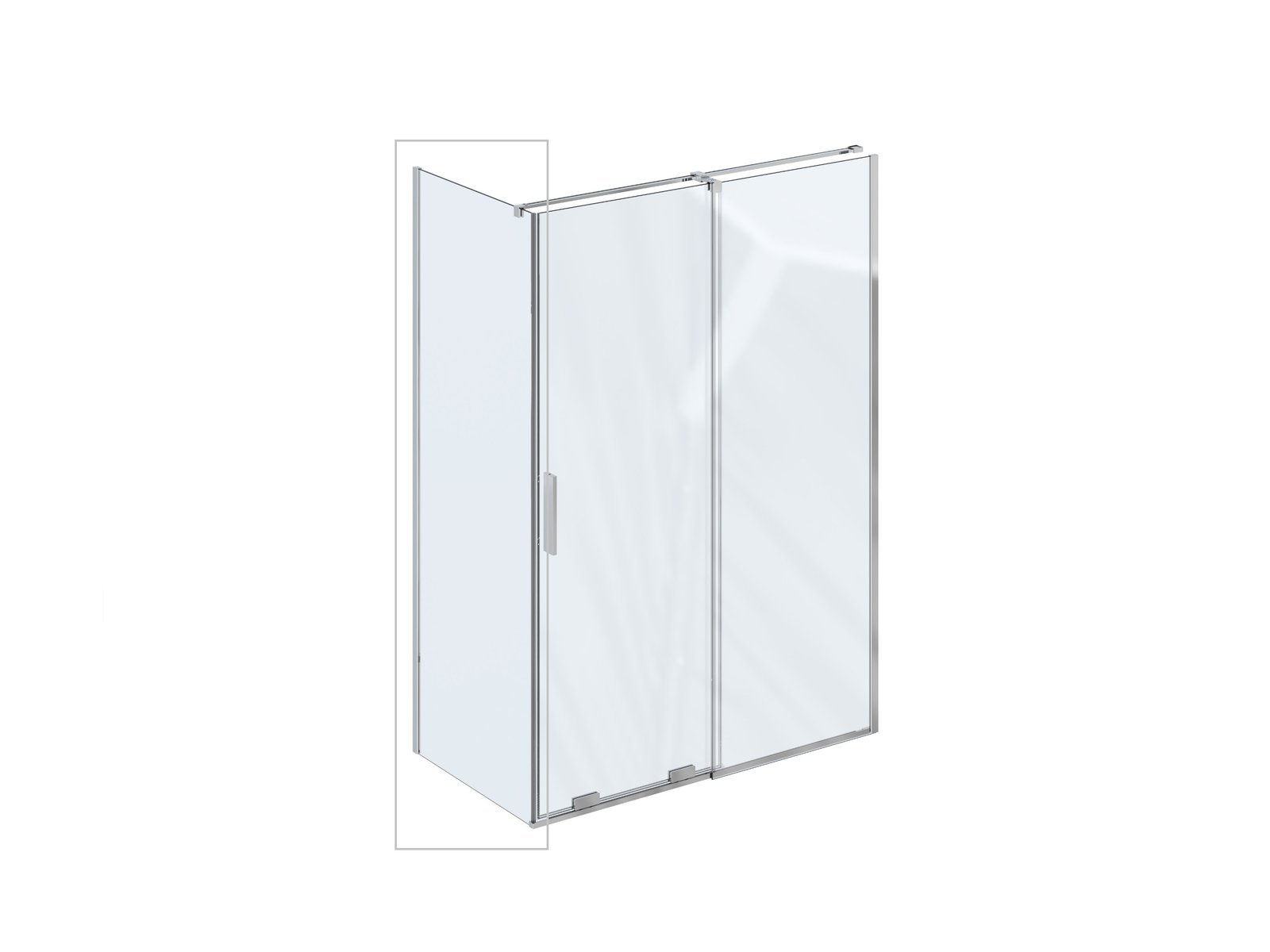 Ravak Roll mampara de ducha 80 cm cromo brillante/vidrio transparente X90V40C00Z1