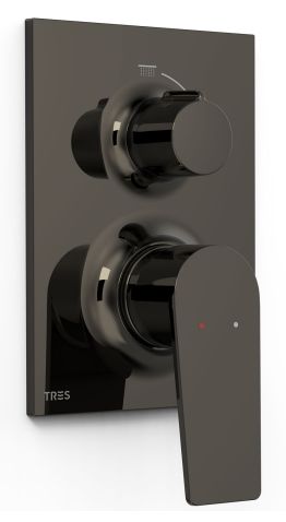 Tres Project grifo para lavabo empotrado negro 22128110KM