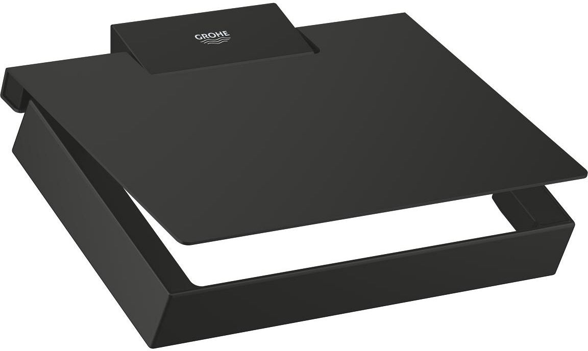 Grohe Selection Cube portarrollos de papel higiénico negro 407812430