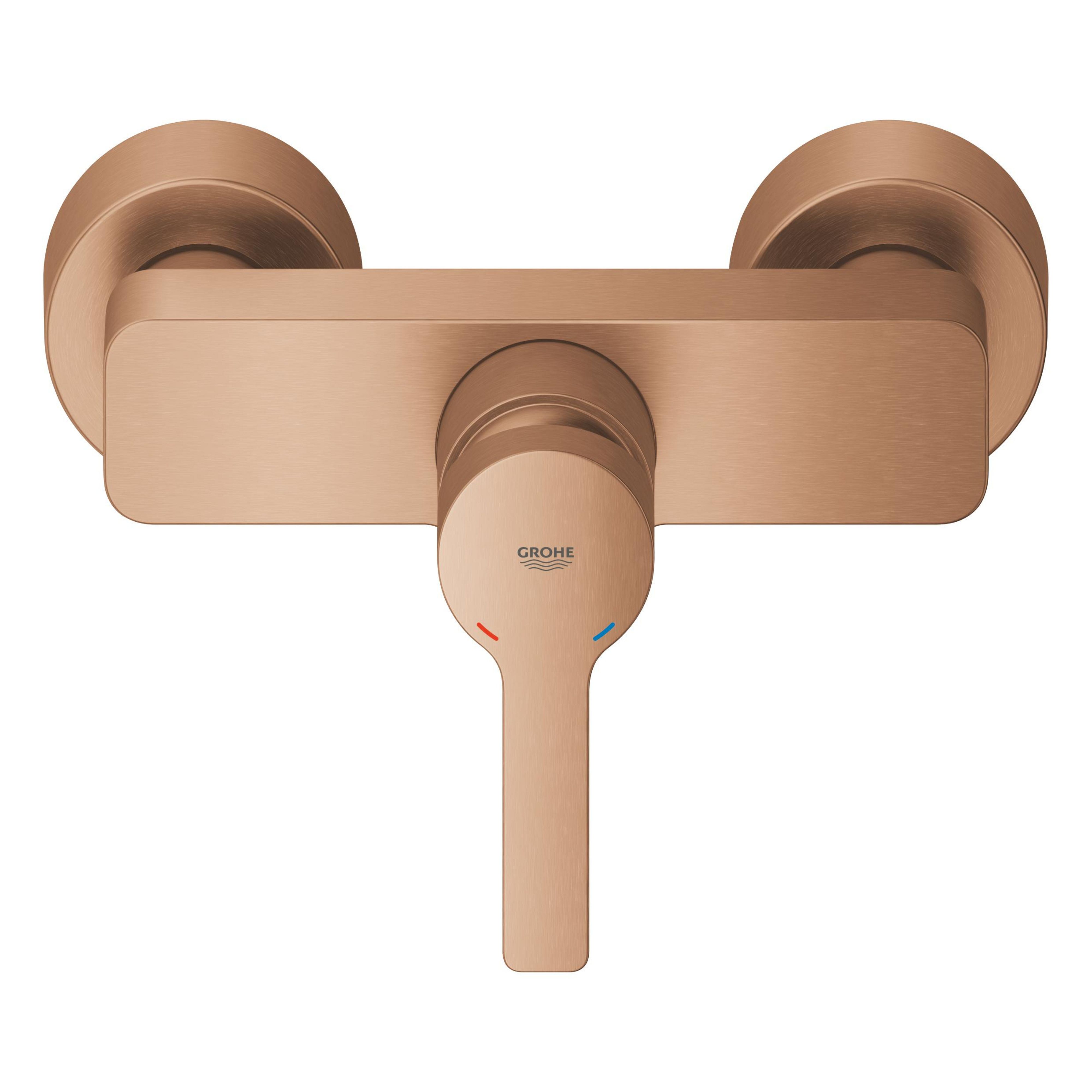 Grohe Lineare grifo de bañera y ducha a pared con termostato Brushed Cool Sunrise 33865DL1