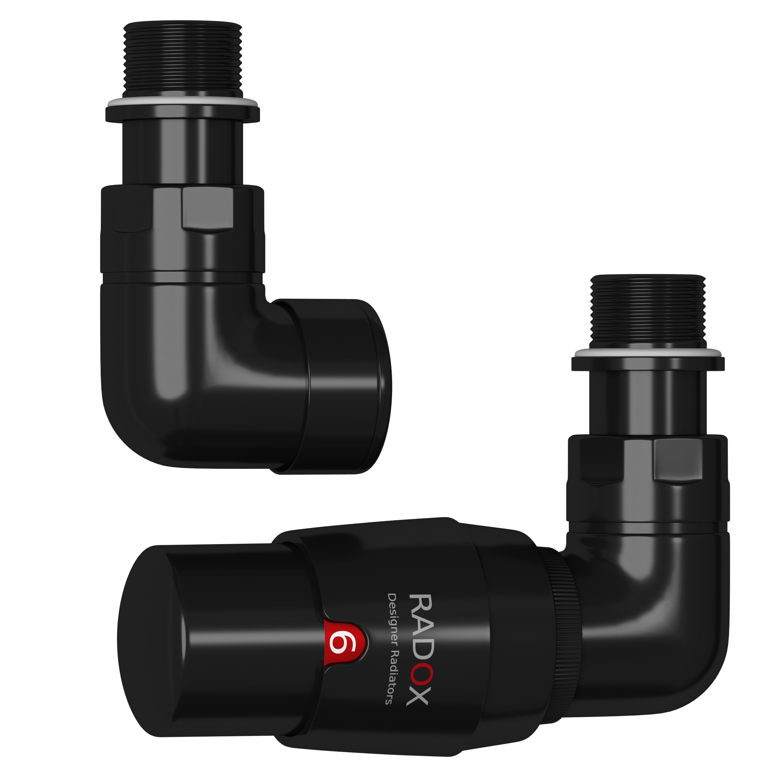 Radox RX2T válvula termostática negro VT-RX-2T.9005M.OS.P