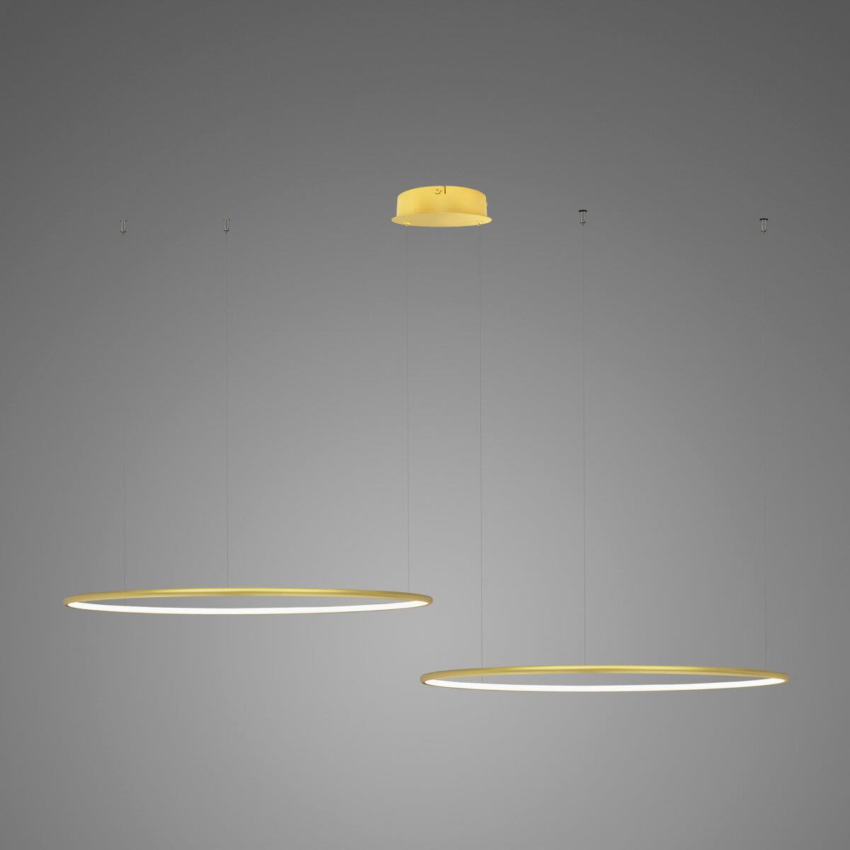Altavola Design Ledowe Okręgi lámpara colgante 2x38 W oro LA074/CO2_60_in_3k_gold
