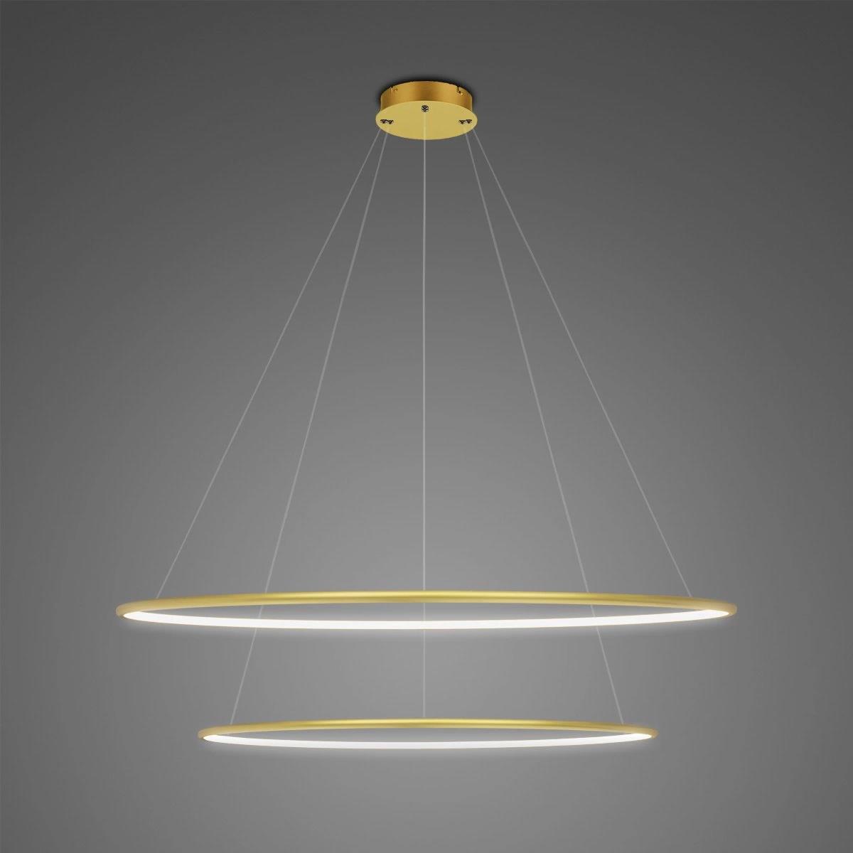 Altavola Design Ledowe Okręgi lámpara colgante 2x53 W oro LA074/P_80_in_4k_gold_Dali