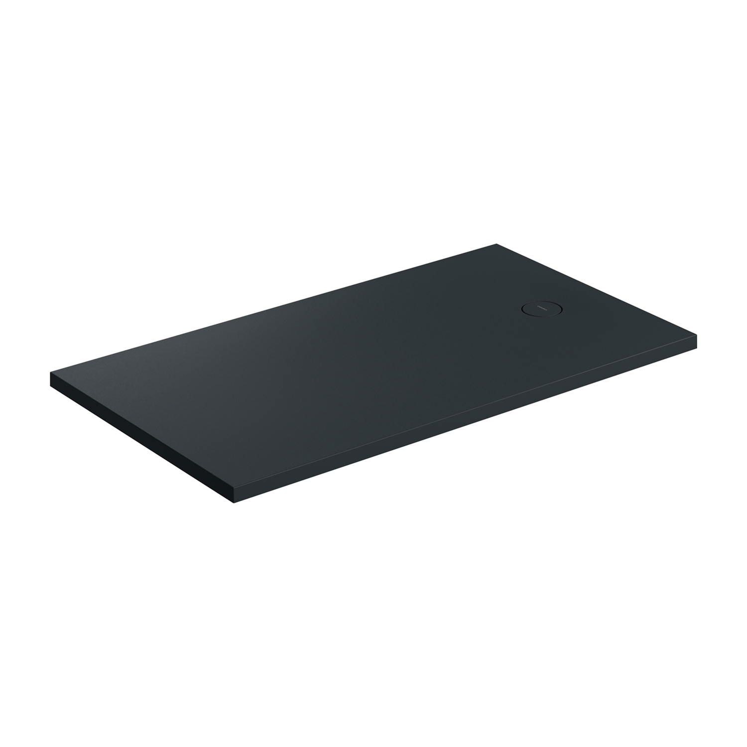 Omnires Aquarock plato de ducha rectangular + rejilla 120x90 cm negro AQUAROCK90-120BLV