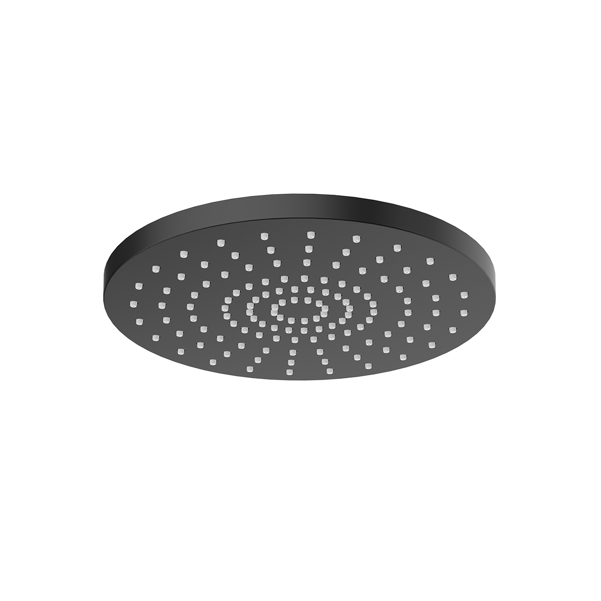 Oltens Alvo ducha con efecto lluvia 30x30 cm circular negro mate 37011300