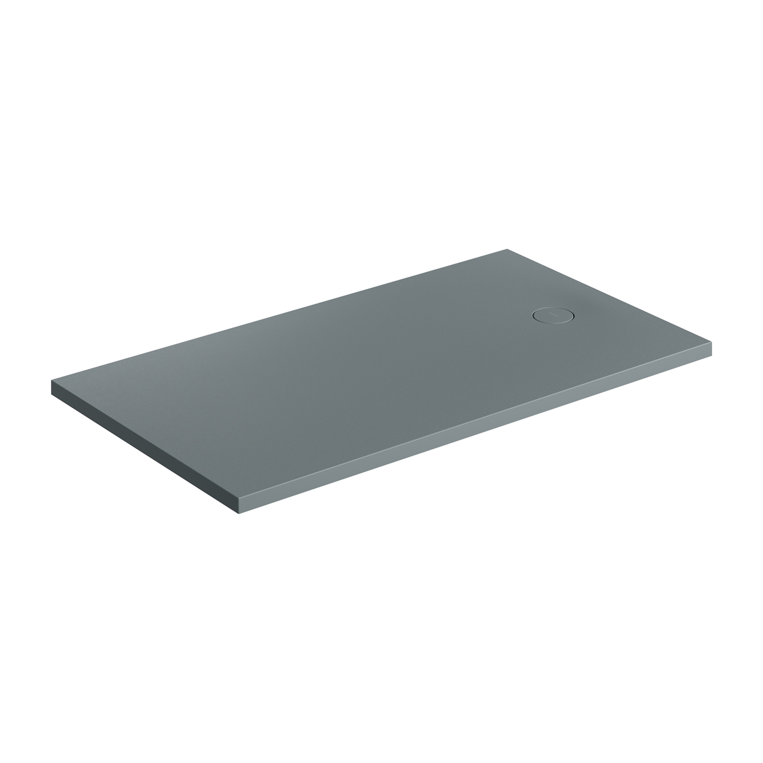 Omnires Aquarock plato de ducha rectangular + rejilla 160x90 cm gris AQUAROCK90-160AG