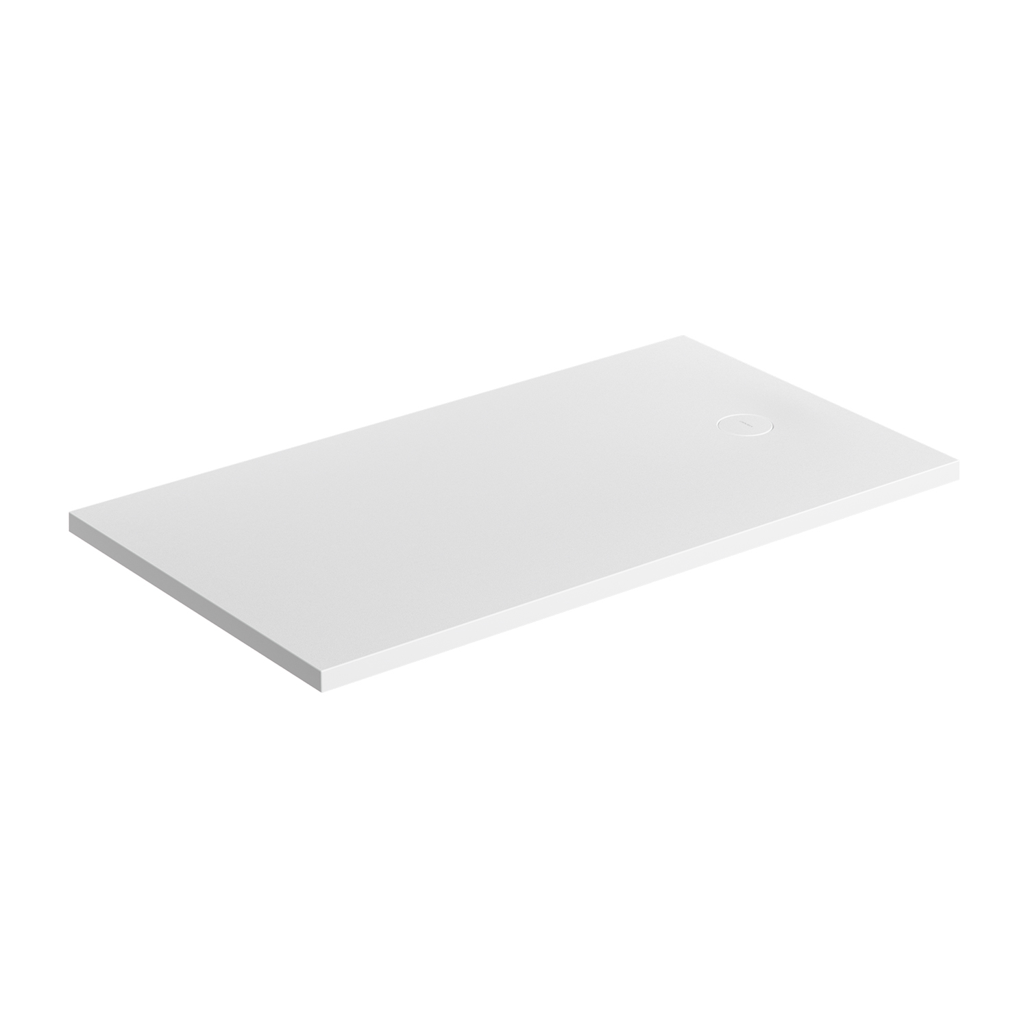 Omnires Aquarock plato de ducha rectangular + rejilla 160x90 cm blanco AQUAROCK90-160BM