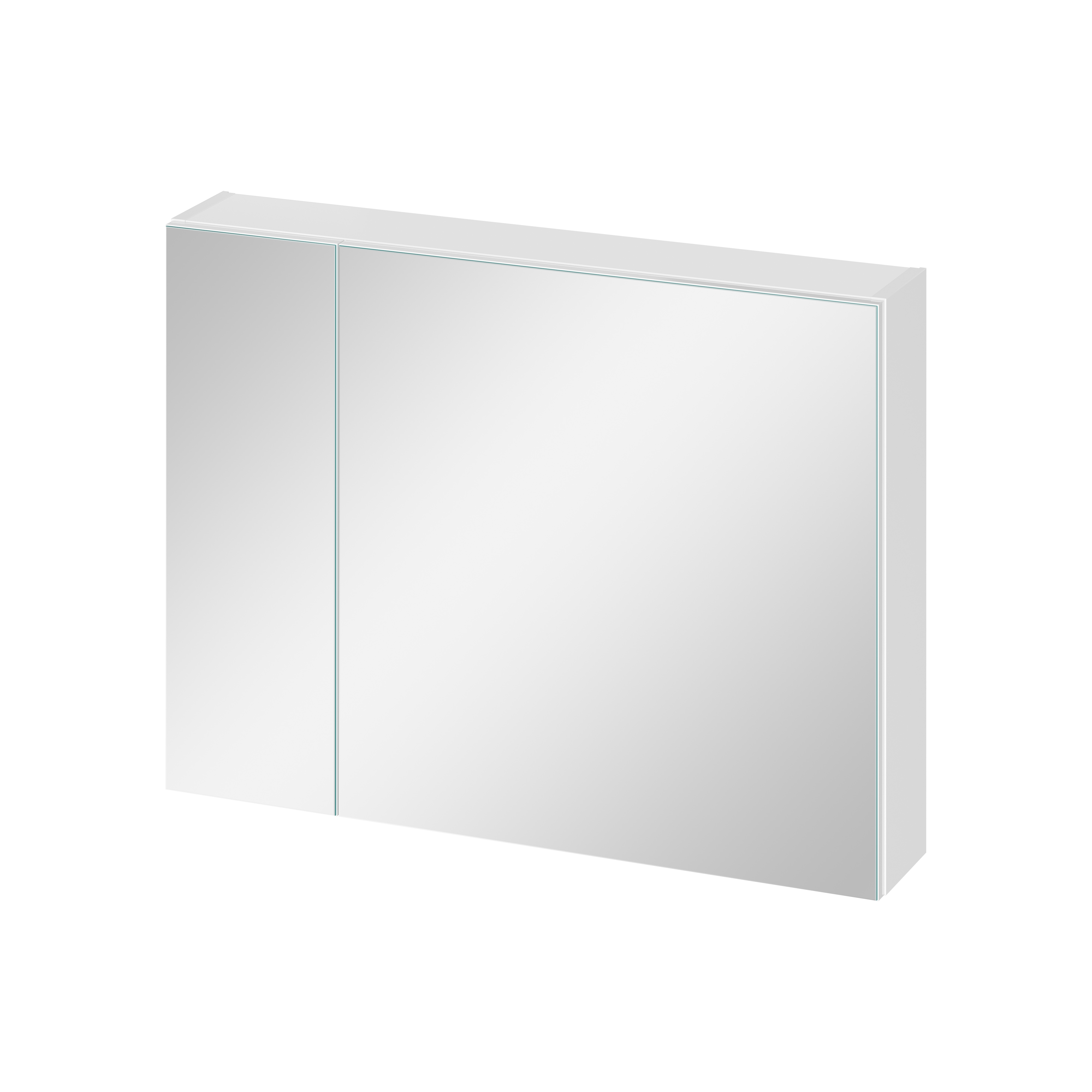 Cersanit Ovida armario 79.4x14.1x59.2 cm con espejo blanco S1058-008