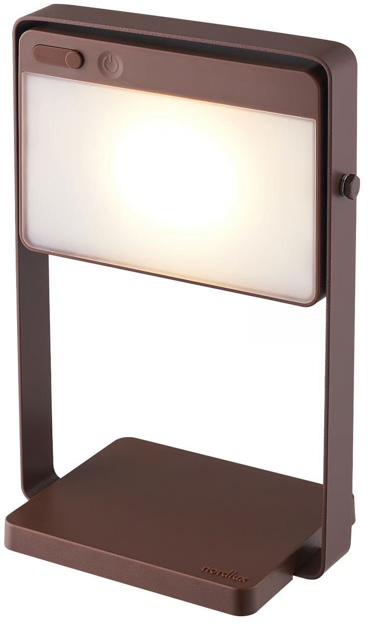 Nordlux Saulio Solar lámpara solar de sobremesa 1x3.5 W marrón 2418035018