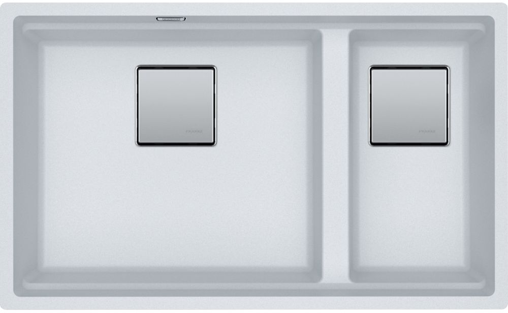 Franke Kanon fregadero de granito 76x46 cm blanco 125.0749.675