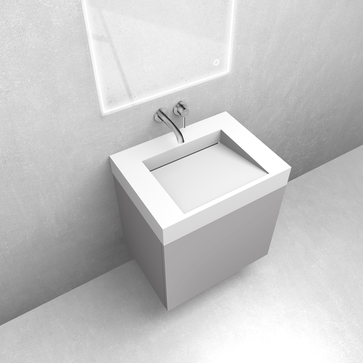 Conjunto lavabo Oltens Stila 40000900, armario Oltens Lun 60032900