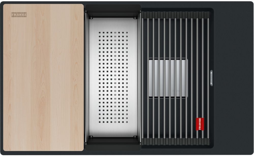 Franke Kanon fregadero de granito 76x46 cm negro 125.0749.671