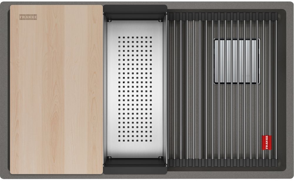 Franke Kanon fregadero de granito 76x46 cm gris/grafito/ónix 125.0749.678
