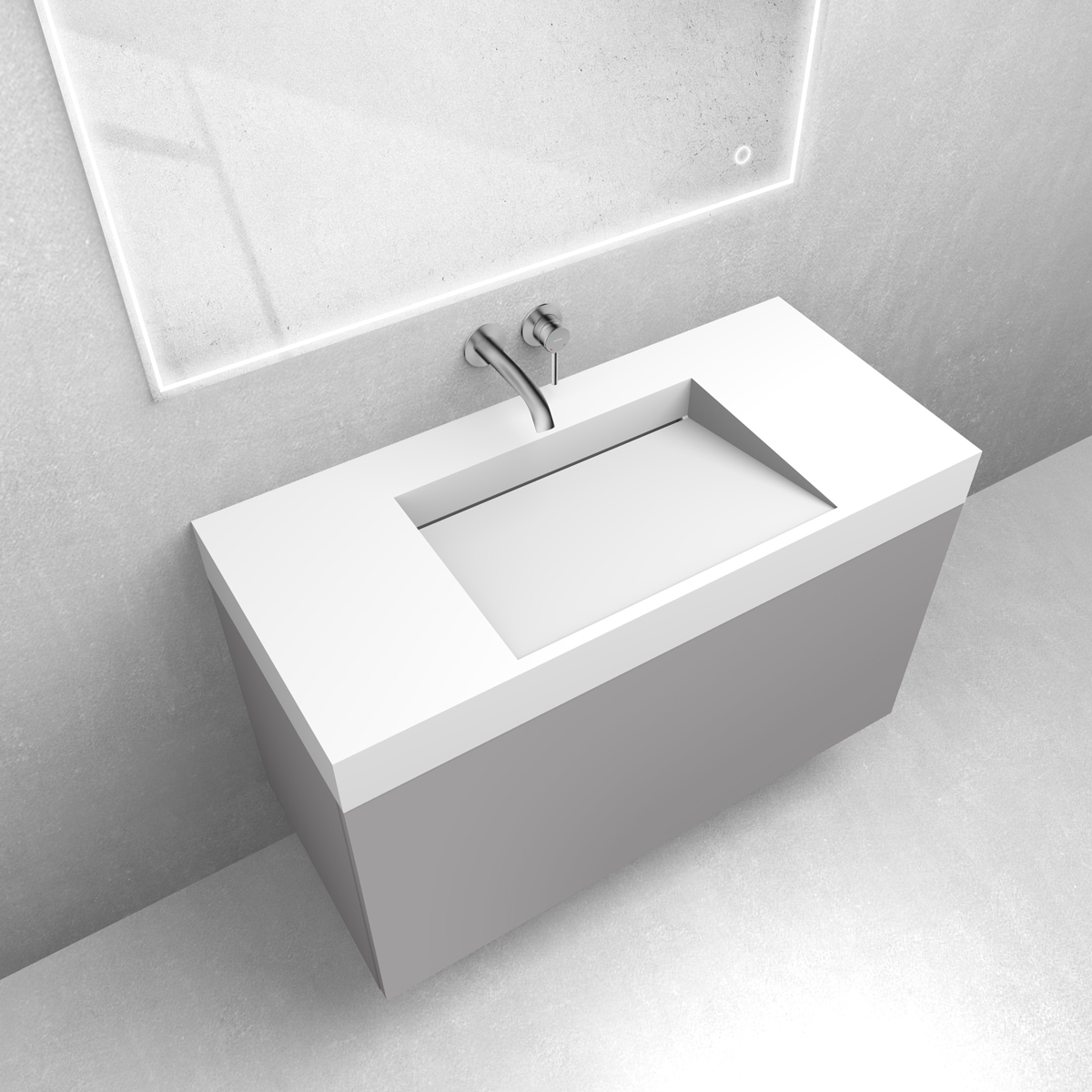 Conjunto lavabo Oltens Stila 40003900, armario Oltens Lun 60034900