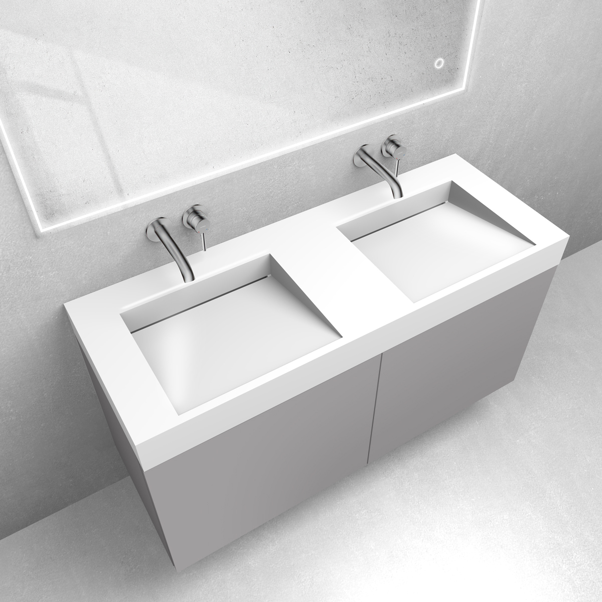 Conjunto lavabo Oltens Stila 40004000, armario Oltens Lun 60035900 OLD