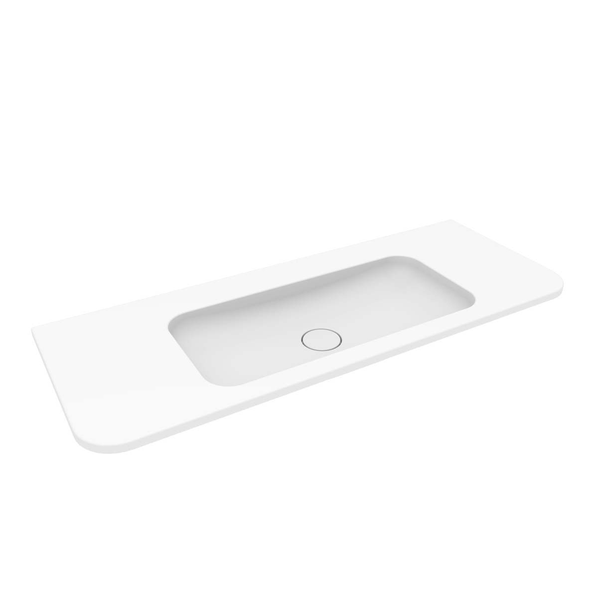 Oltens Hamnes lavabo 120x46.1 cm rectangular para mueble blanco mate 40215900