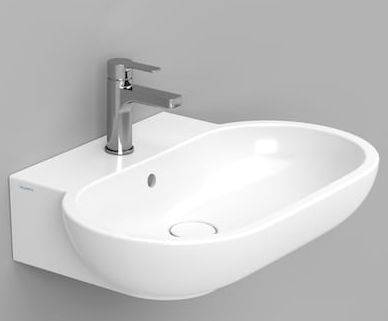 Ceramica Dolomite Mirto lavabo 65x46 cm oval clásico blanco brillante D461101