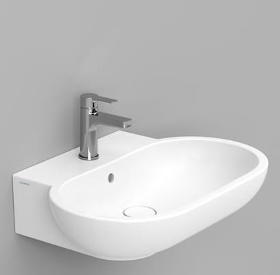 Ceramica Dolomite Mirto lavabo 65x46 cm oval clásico blanco mate D461141