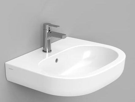 Ceramica Dolomite Mirto lavabo 60x48 cm oval clásico blanco brillante D461201